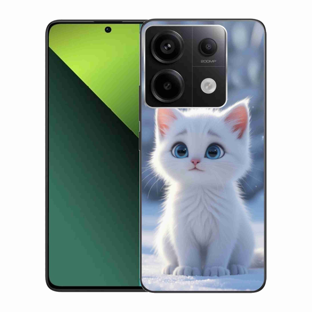 Gélový kryt mmCase na Xiaomi Redmi Note 13 Pre 5G/Poco X6 5G - biele mačiatko 3