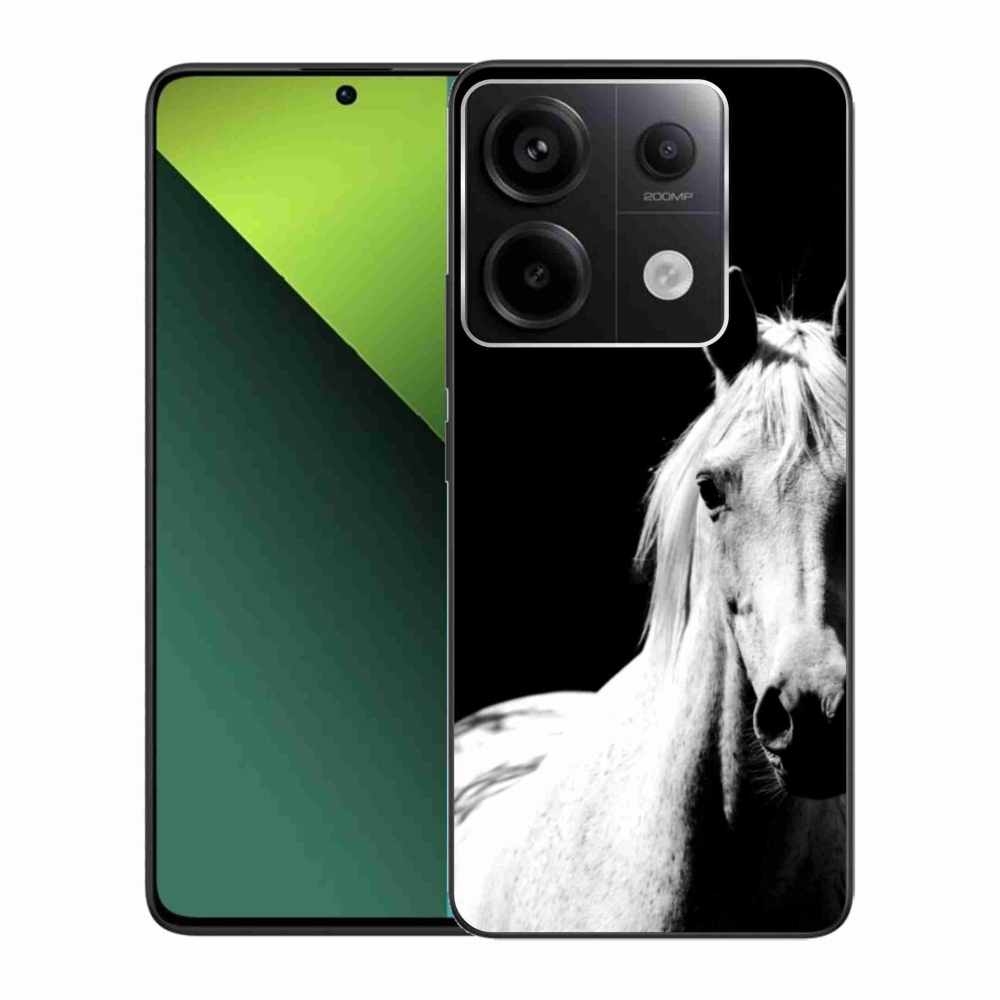 Gélový kryt mmCase na Xiaomi Redmi Note 13 Pro 5G/Poco X6 5G - biely kôň 5