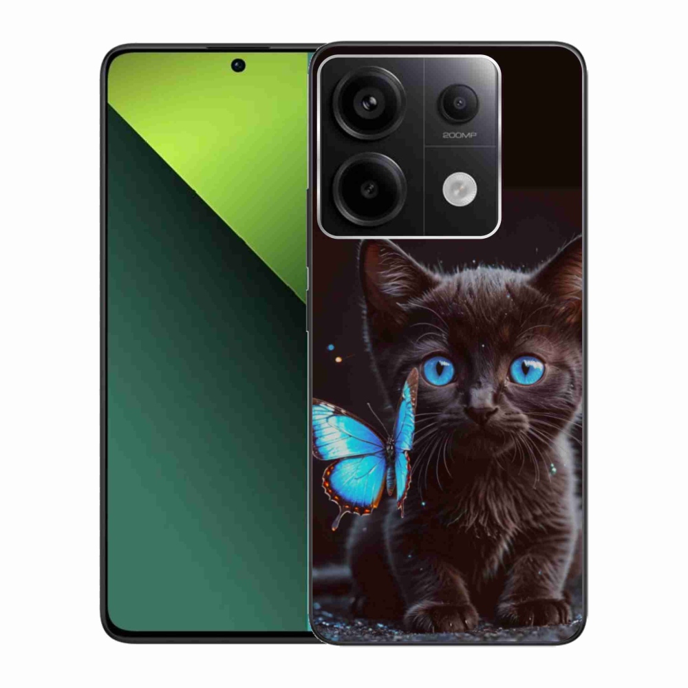 Gélový kryt mmCase na Xiaomi Redmi Note 13 Pro 5G/Poco X6 5G - čierne mačiatko 3