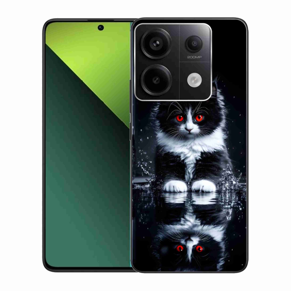 Gélový kryt mmCase na Xiaomi Redmi Note 13 Pro 5G/Poco X6 5G - čiernobiele mačiatko