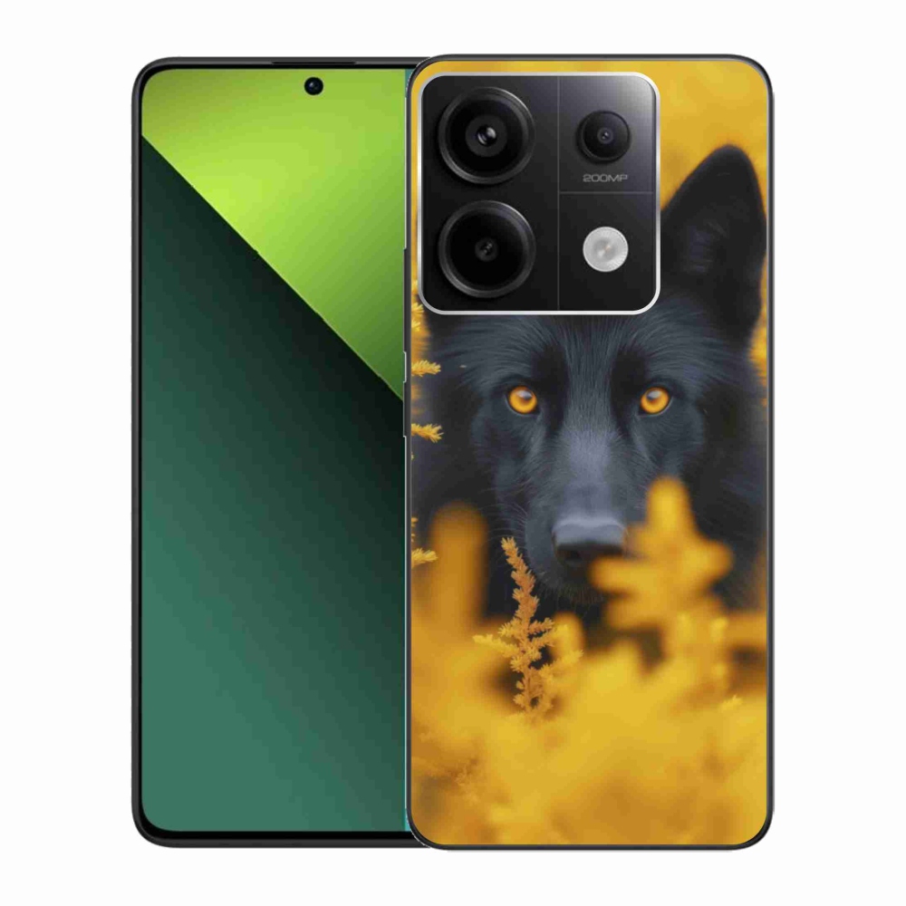 Gélový kryt mmCase na Xiaomi Redmi Note 13 Pro 5G/Poco X6 5G - čierny vlk 2