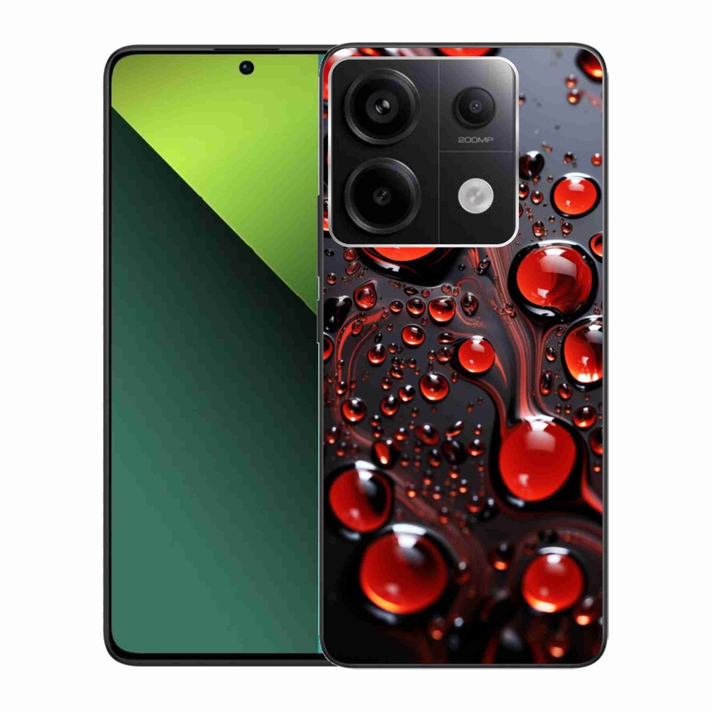 Gélový kryt mmCase na Xiaomi Redmi Note 13 Pro 5G/Poco X6 5G - červené kvapky 2