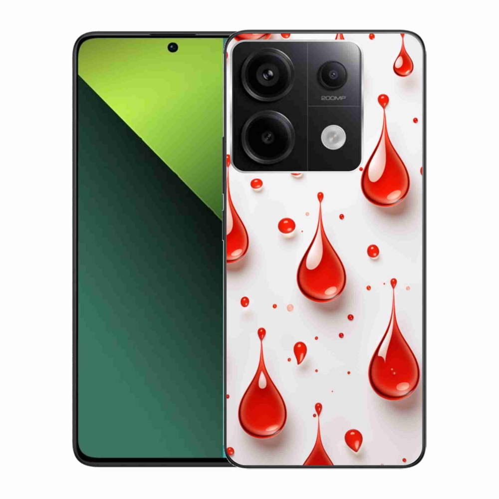 Gélový kryt mmCase na Xiaomi Redmi Note 13 Pro 5G/Poco X6 5G - červené kvapky