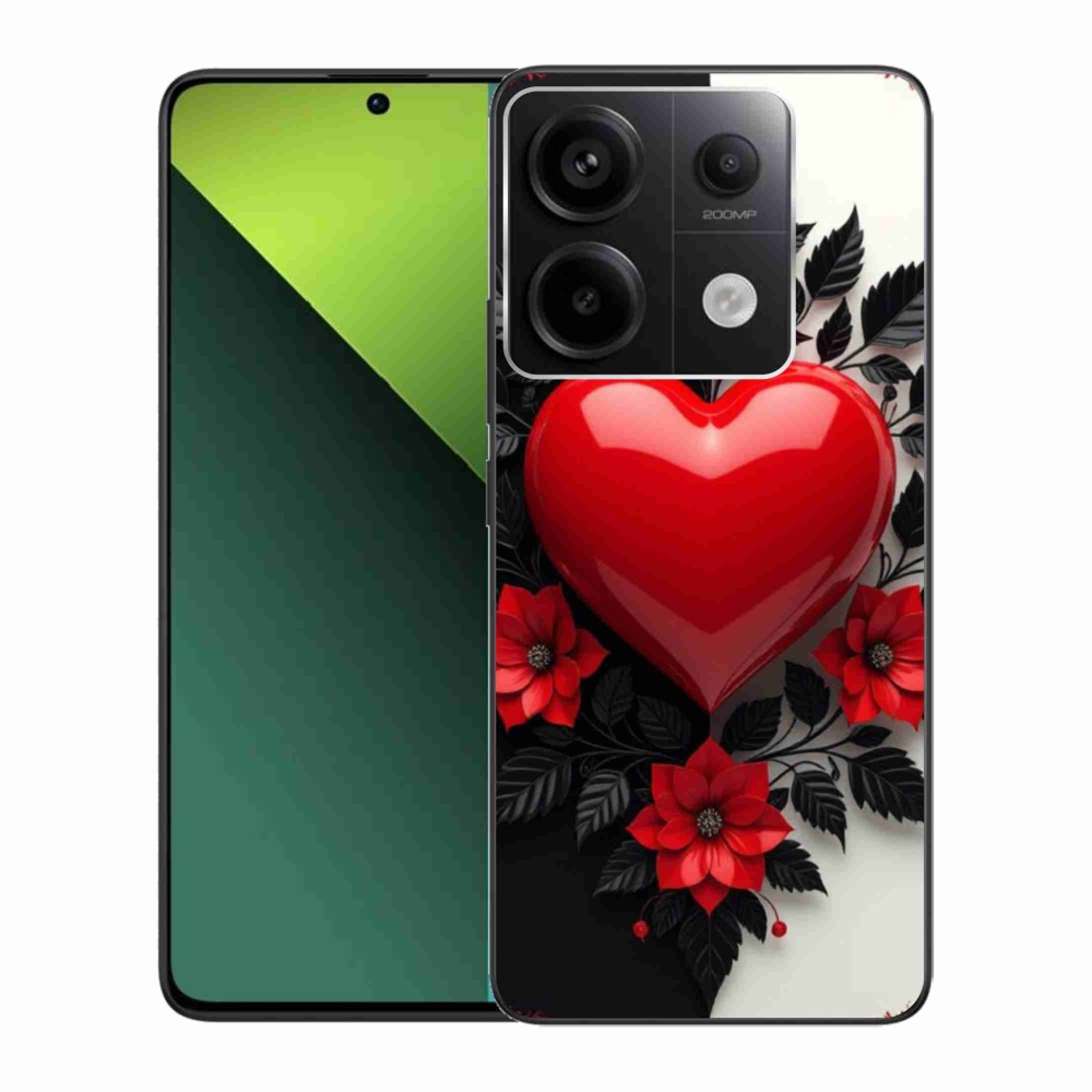 Gélový kryt mmCase na Xiaomi Redmi Note 13 Pro 5G/Poco X6 5G - červené srdce