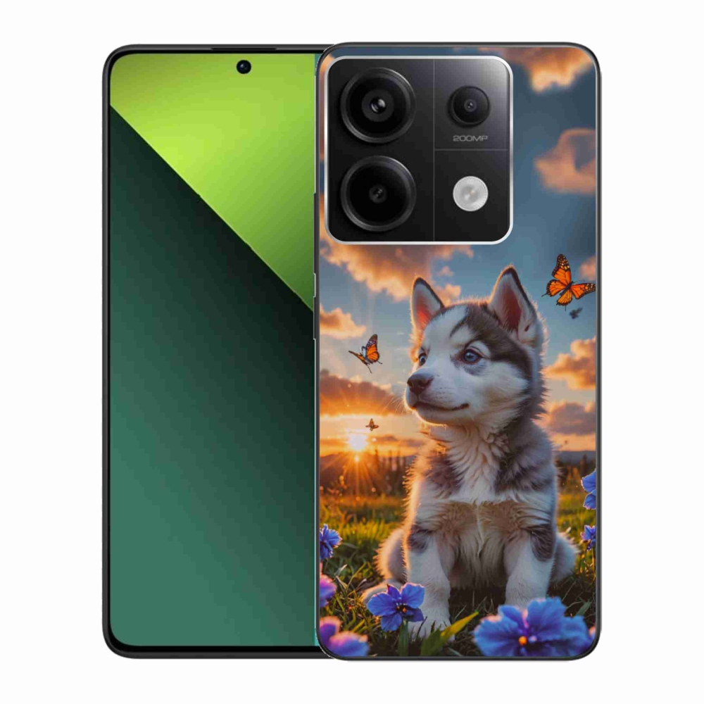 Gélový kryt mmCase na Xiaomi Redmi Note 13 Pre 5G/Poco X6 5G - husky pri západe slnka