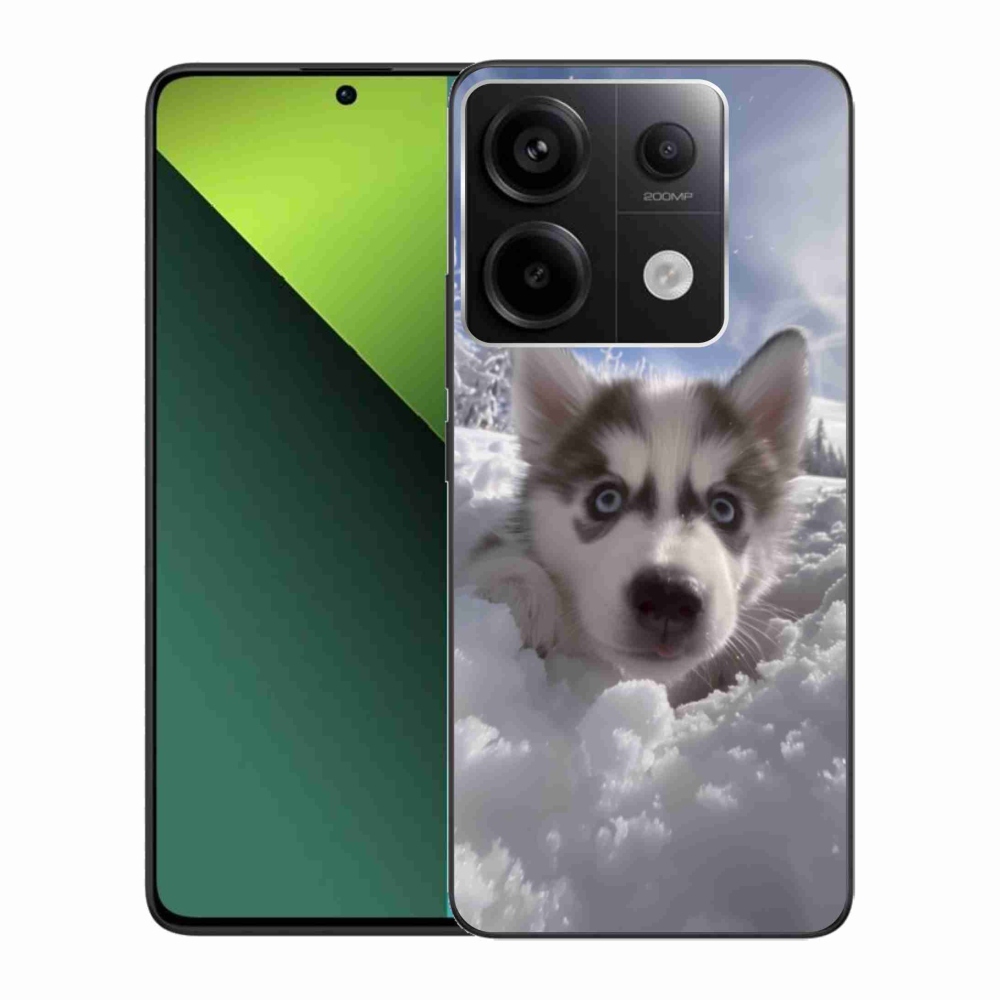 Gélový kryt mmCase na Xiaomi Redmi Note 13 Pro 5G/Poco X6 5G - husky v snehu