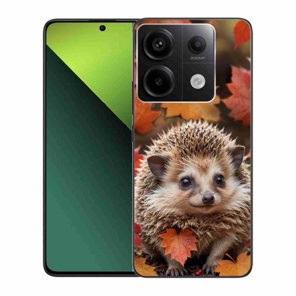 Gélový kryt mmCase na Xiaomi Redmi Note 13 Pre 5G/Poco X6 5G - ježko v lístia