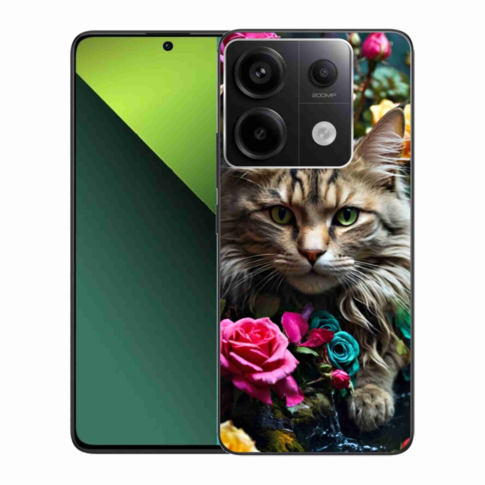 Gélový kryt mmCase na Xiaomi Redmi Note 13 Pro 5G/Poco X6 5G - mačacie pohľad 2