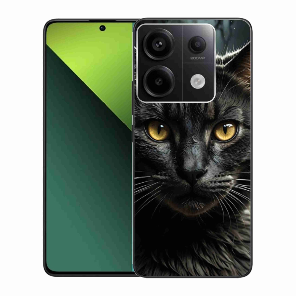 Gélový kryt mmCase na Xiaomi Redmi Note 13 Pro 5G/Poco X6 5G - mačacie pohľad 3