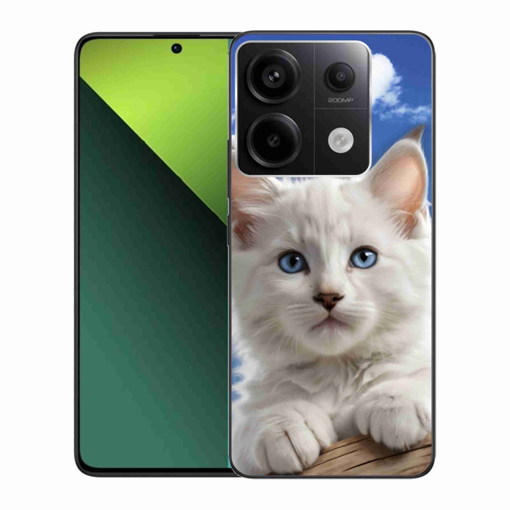 Gélový kryt mmCase na Xiaomi Redmi Note 13 Pre 5G/Poco X6 5G - mačiatko a oblaky