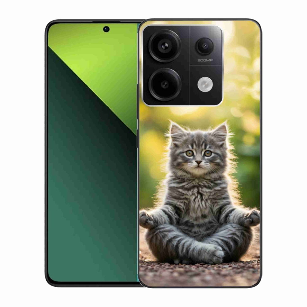 Gélový kryt mmCase na Xiaomi Redmi Note 13 Pro 5G/Poco X6 5G - meditujúce mačiatko
