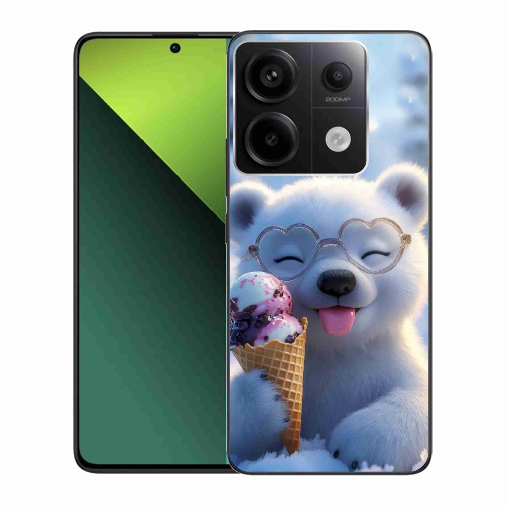 Gélový kryt mmCase na Xiaomi Redmi Note 13 Pre 5G/Poco X6 5G - medvedík so zmrzlinou