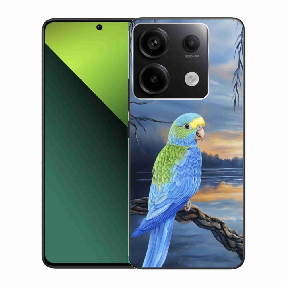 Gélový kryt mmCase na Xiaomi Redmi Note 13 Pro 5G/Poco X6 5G - modrý papagáj