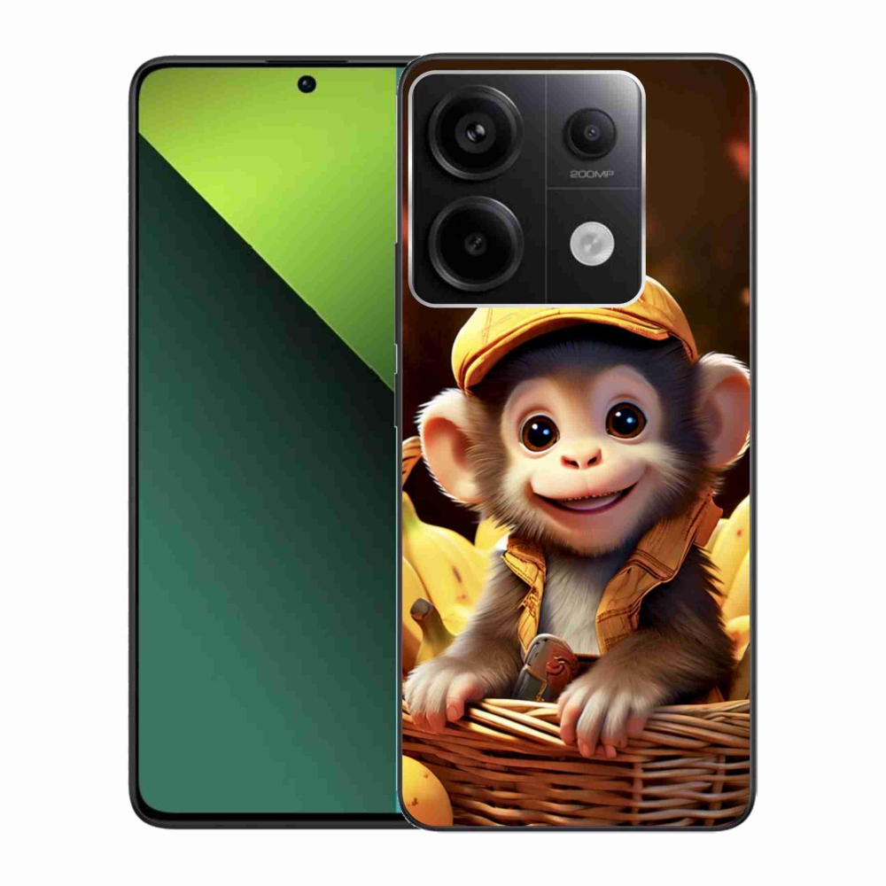 Gélový kryt mmCase na Xiaomi Redmi Note 13 Pro 5G/Poco X6 5G - opice v košíku