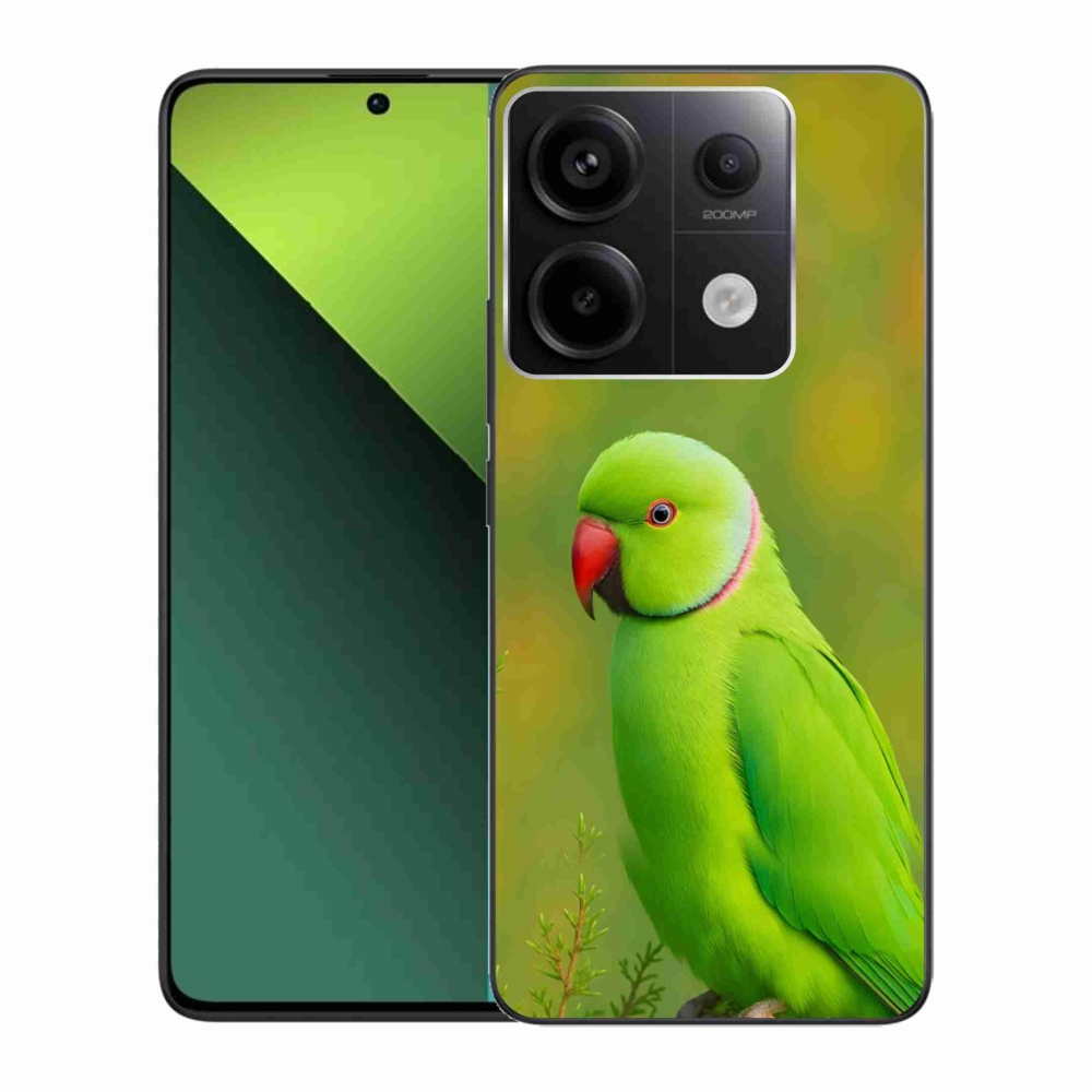 Gélový kryt mmCase na Xiaomi Redmi Note 13 Pro 5G/Poco X6 5G - papagáj alexander 2