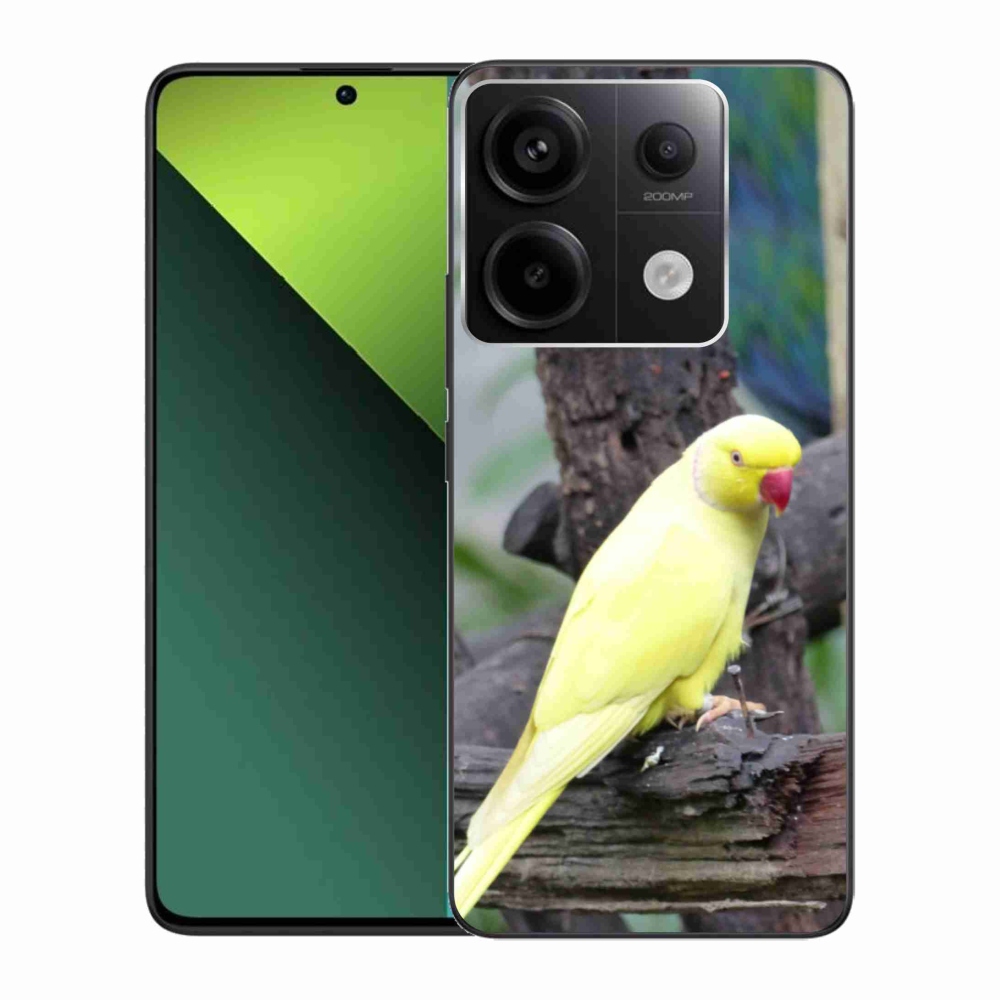 Gélový kryt mmCase na Xiaomi Redmi Note 13 Pro 5G/Poco X6 5G - papagáj alexander žltý