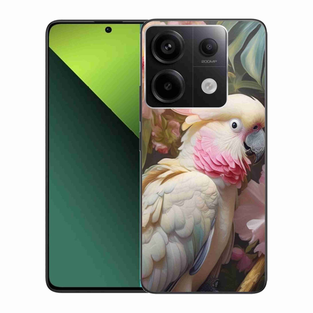 Gélový kryt mmCase na Xiaomi Redmi Note 13 Pro 5G/Poco X6 5G - papagáj kakadu ružový 2