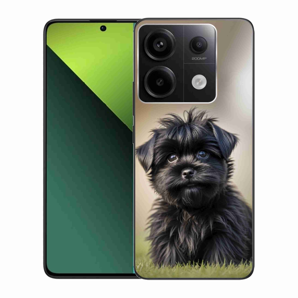 Gélový kryt mmCase na Xiaomi Redmi Note 13 Pre 5G/Poco X6 5G - roztomilý čierny psík