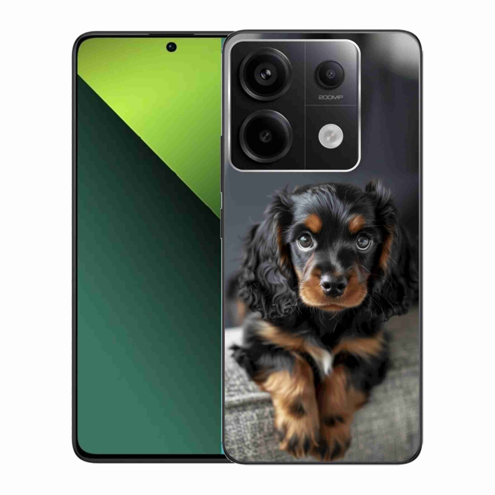 Gélový kryt mmCase na Xiaomi Redmi Note 13 Pre 5G/Poco X6 5G - roztomilý dlhosrstý jazvečík