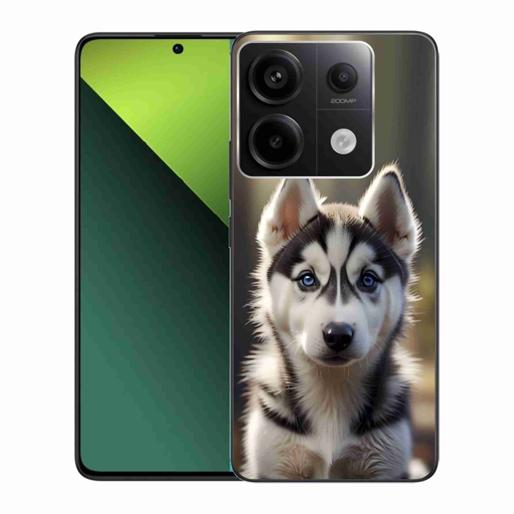 Gélový kryt mmCase na Xiaomi Redmi Note 13 Pre 5G/Poco X6 5G - roztomilý sibírsky husky