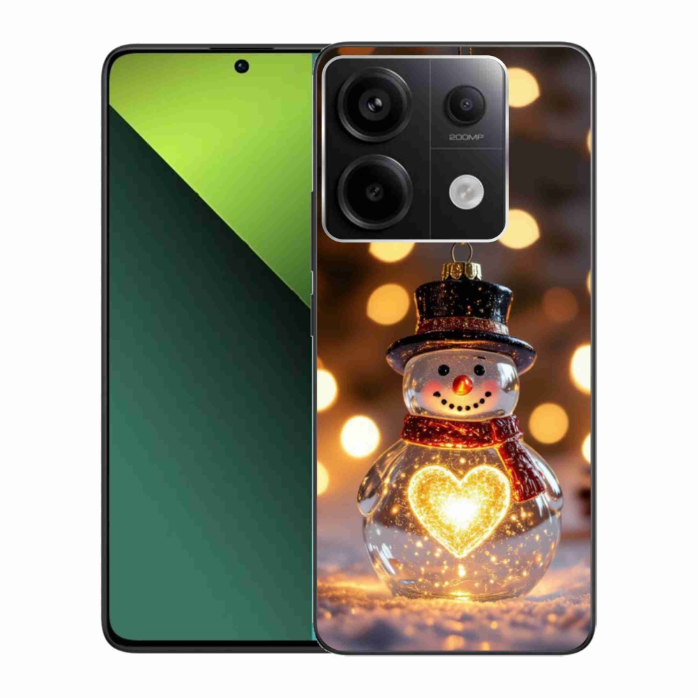 Gélový kryt mmCase na Xiaomi Redmi Note 13 Pre 5G/Poco X6 5G - svietiaci vianočný snehuliak