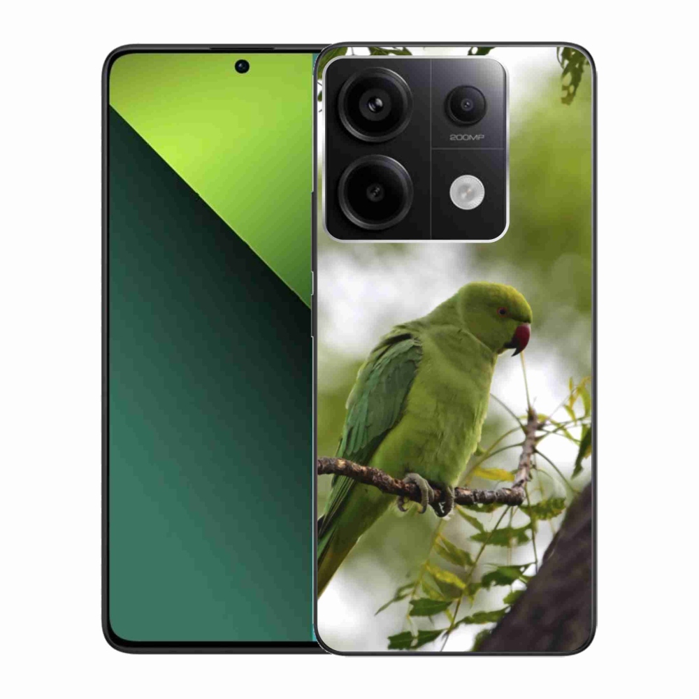 Gélový kryt mmCase na Xiaomi Redmi Note 13 Pro 5G/Poco X6 5G - zelený papagáj