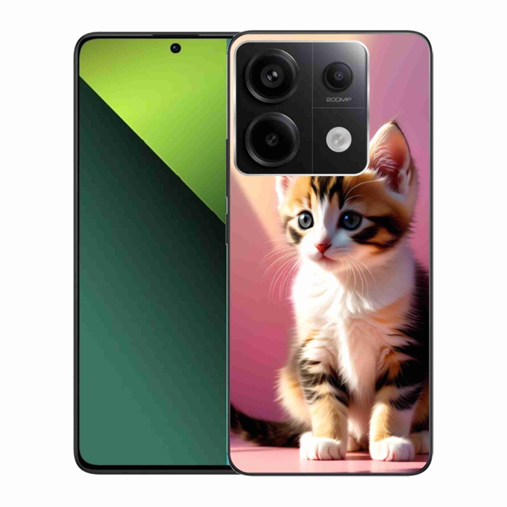 Gélový kryt mmCase na Xiaomi Redmi Note 13 Pro 5G/Poco X6 5G - zvedavé mačiatko 2