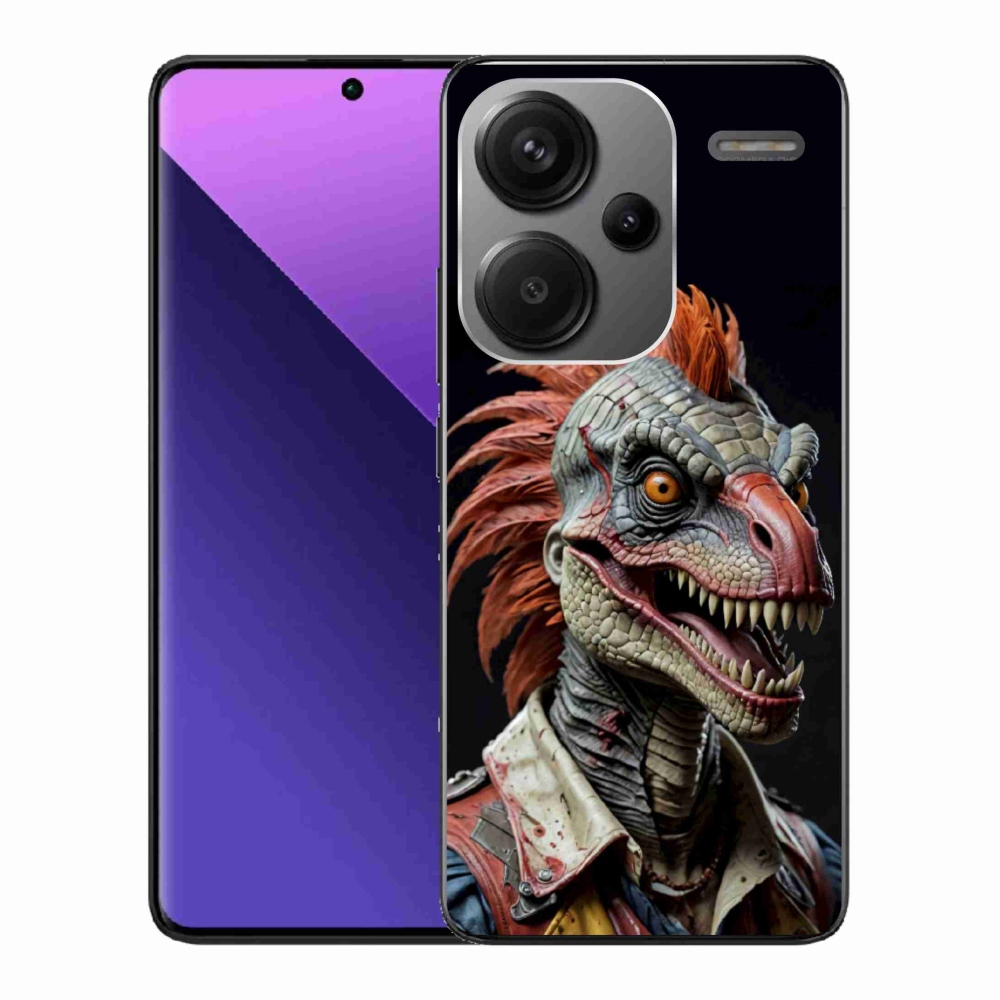 Gélový kryt mmCase na Xiaomi Redmi Note 13 Pro+ 5G - punk dinosaurus