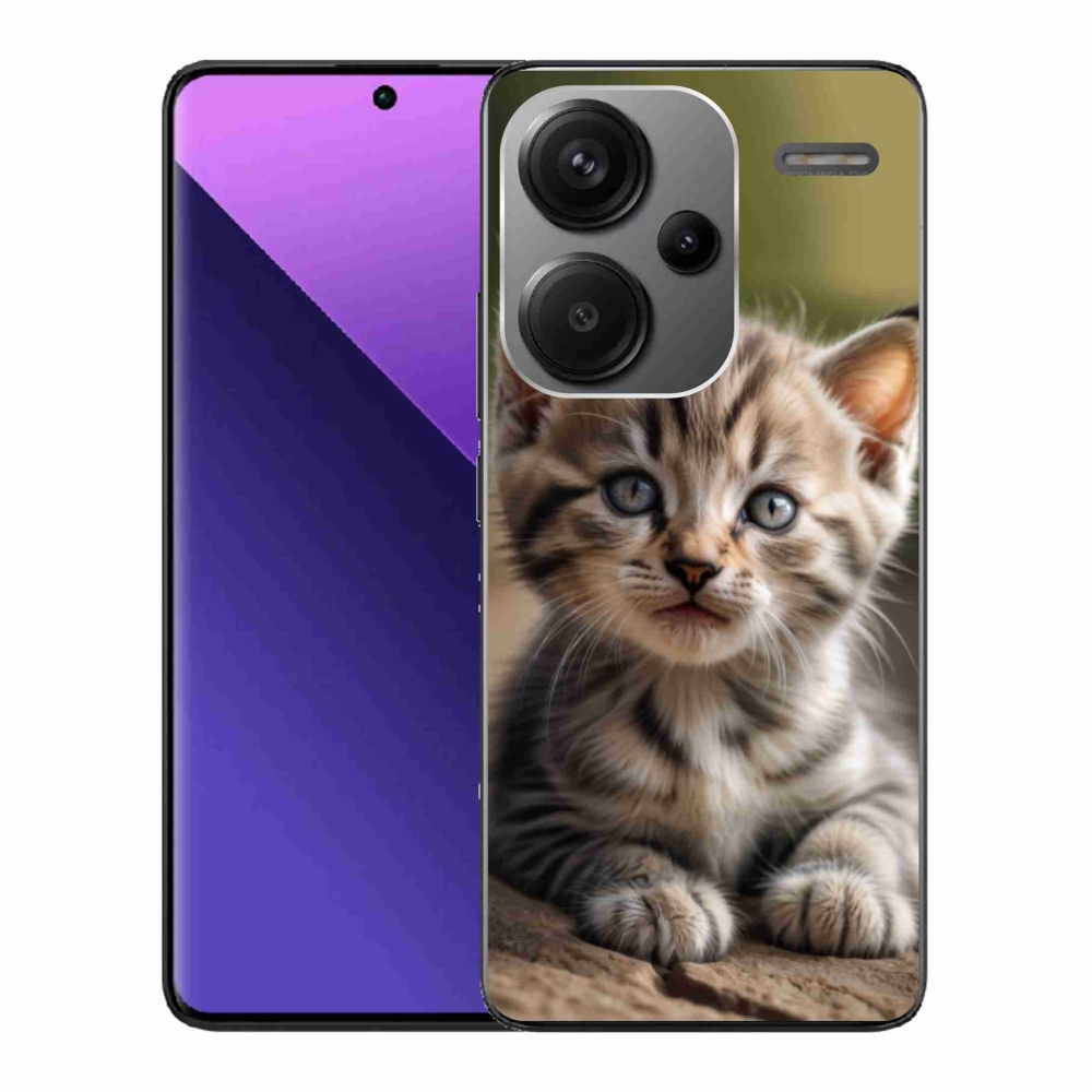 Gélový kryt mmCase na Xiaomi Redmi Note 13 Pro+ 5G - roztomilé mačiatko 9