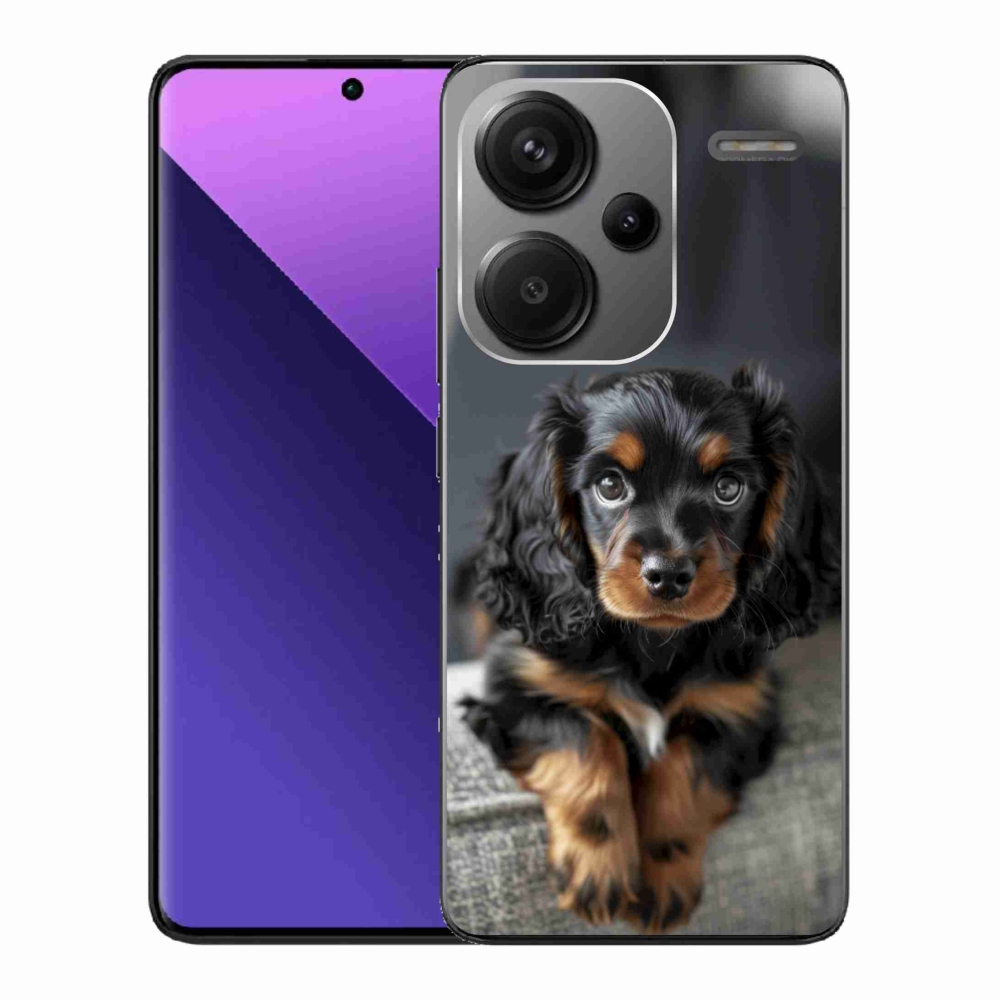 Gélový kryt mmCase na Xiaomi Redmi Note 13 Pro+ 5G - roztomilý dlhosrstý jazvečík