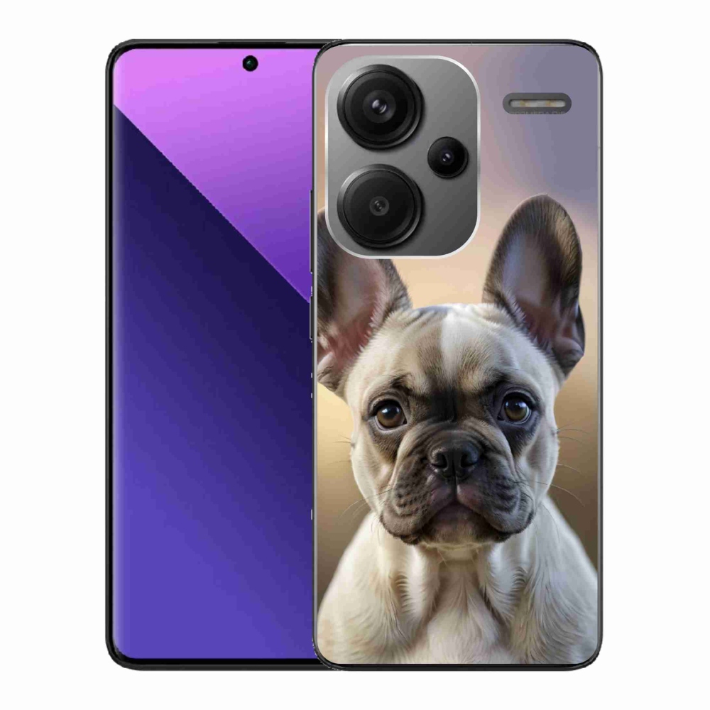 Gélový kryt mmCase na Xiaomi Redmi Note 13 Pro+ 5G - roztomilý francúzsky buldoček