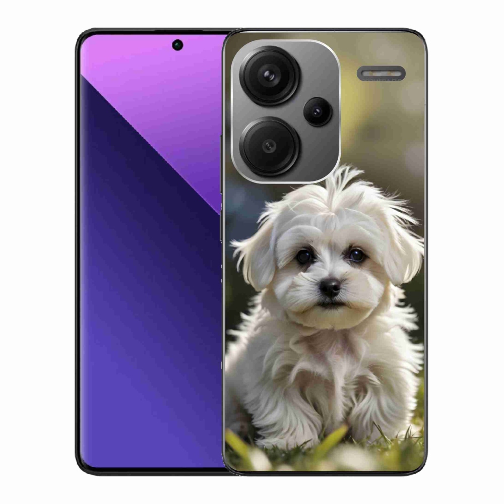 Gélový kryt mmCase na Xiaomi Redmi Note 13 Pro+ 5G - roztomilý maltézsky psík