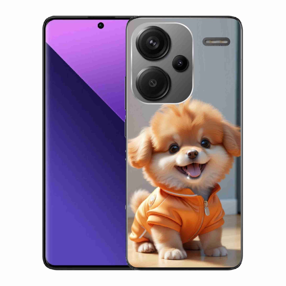 Gélový kryt mmCase na Xiaomi Redmi Note 13 Pro+ 5G - roztomilý pomeranian v mikine