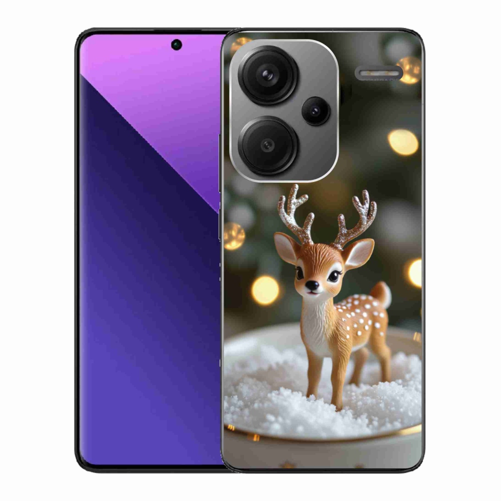 Gélový kryt mmCase na Xiaomi Redmi Note 13 Pro+ 5G - roztomilý vianočný jeleň