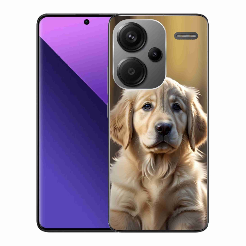 Gélový kryt mmCase na Xiaomi Redmi Note 13 Pro+ 5G - roztomilý zlatý retriever
