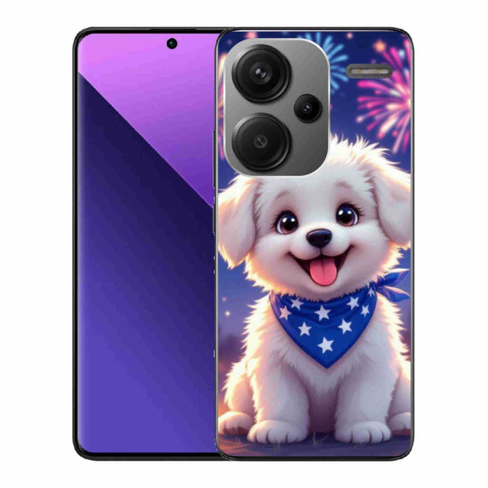 Gélový kryt mmCase na Xiaomi Redmi Note 13 Pro+ 5G - slávnostné šteňa