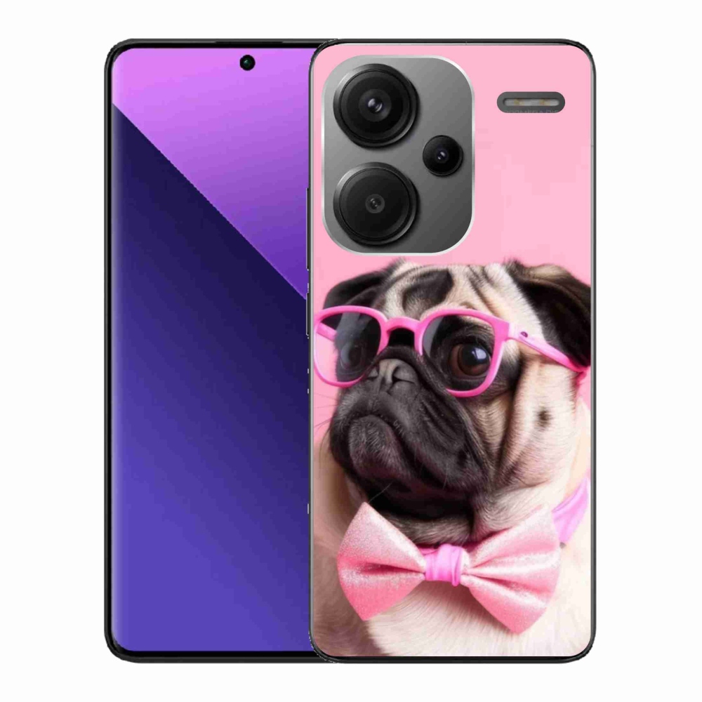 Gélový kryt mmCase na Xiaomi Redmi Note 13 Pro+ 5G - štýlový mops