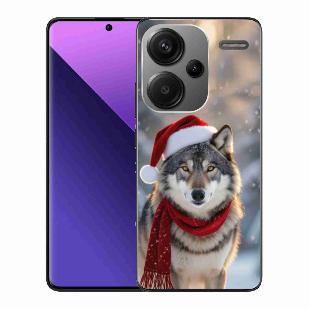 Gélový kryt mmCase na Xiaomi Redmi Note 13 Pro+ 5G - vianočný vlk