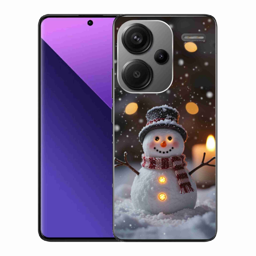 Gélový kryt mmCase na Xiaomi Redmi Note 13 Pro+ 5G - veselý snehuliak