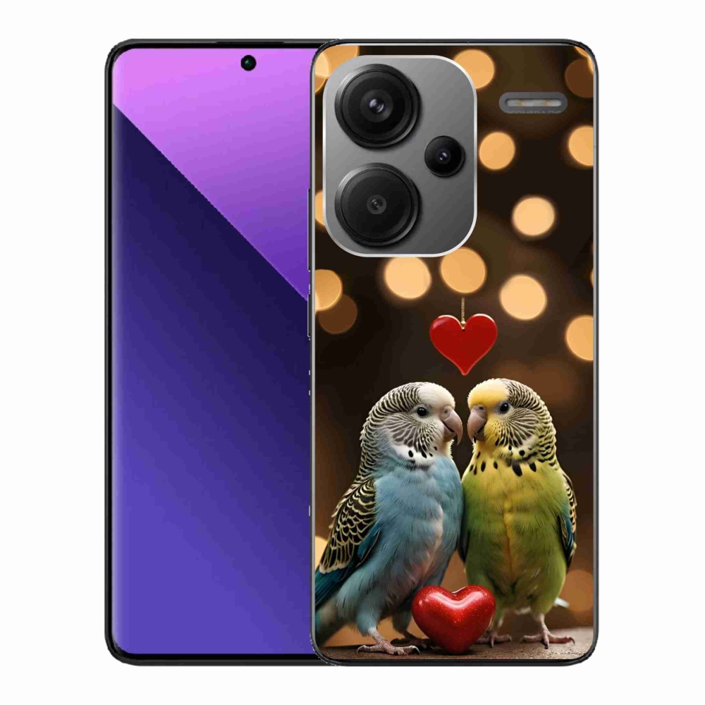 Gélový kryt mmCase na Xiaomi Redmi Note 13 Pro+ 5G - zamilovaní papagáje