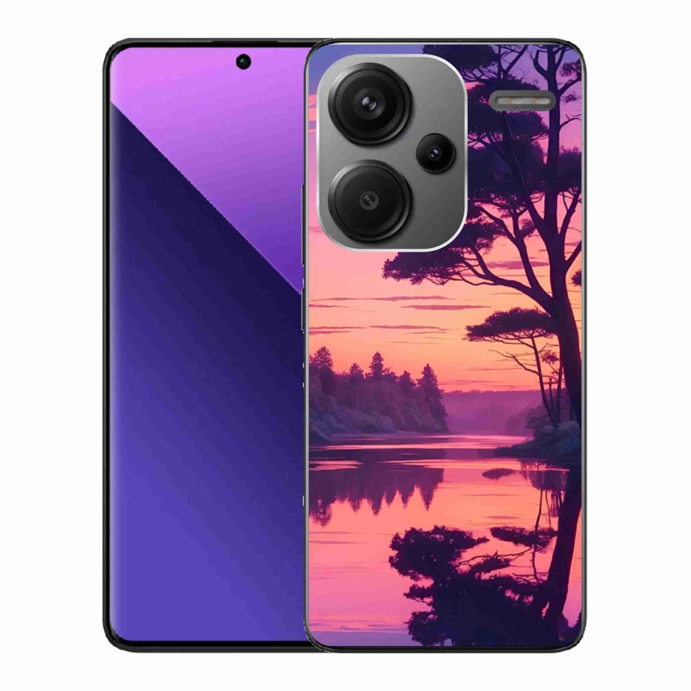 Gélový kryt mmCase na Xiaomi Redmi Note 13 Pro+ 5G - západ slnka nad jazerom