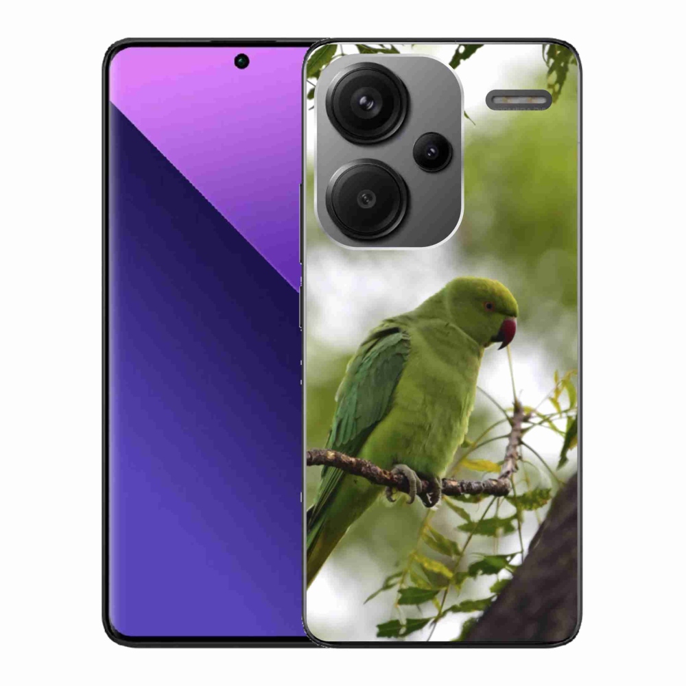 Gélový kryt mmCase na Xiaomi Redmi Note 13 Pro+ 5G - zelený papagáj