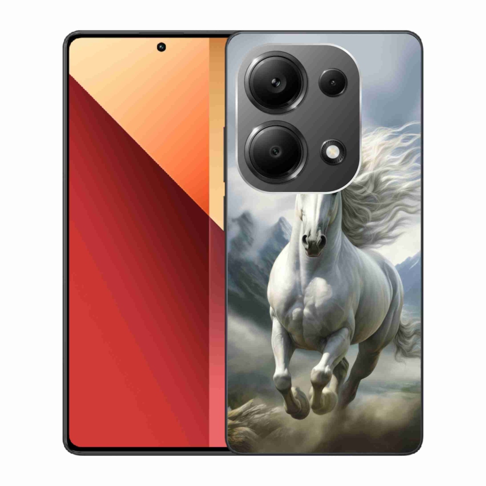 Gélový kryt mmCase na Xiaomi Redmi Note 13 Pro/Poco M6 Pro - bežiaci biely kôň 3