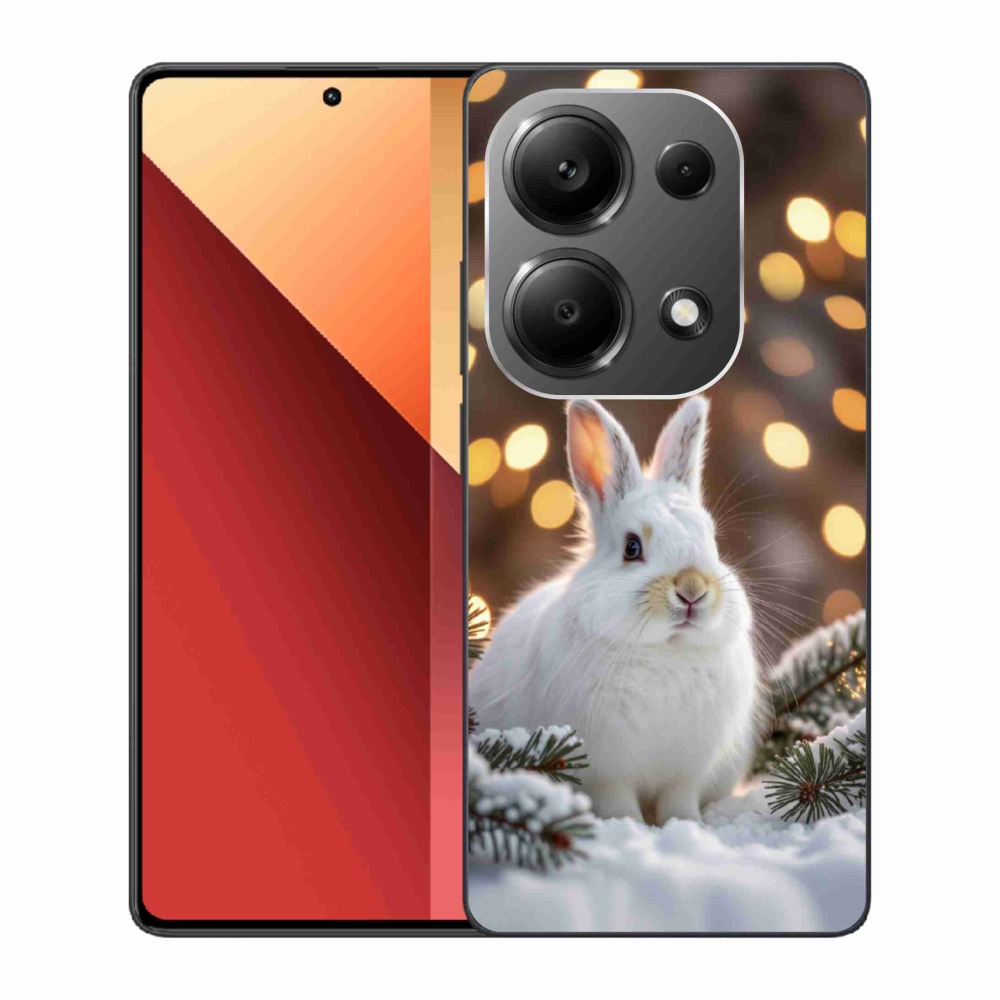 Gélový kryt mmCase na Xiaomi Redmi Note 13 Pro/Poco M6 Pro - biely zajac