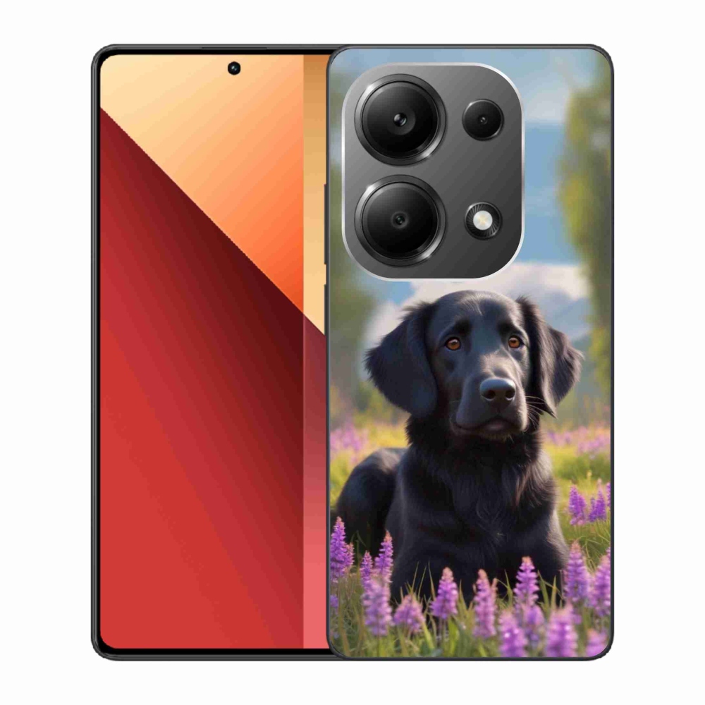 Gélový kryt mmCase na Xiaomi Redmi Note 13 Pro/Poco M6 Pro - elegantný čierny retriever