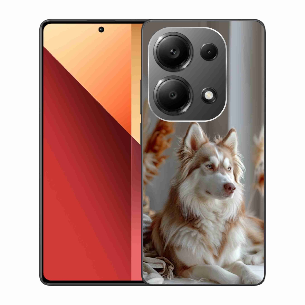 Gélový kryt mmCase na Xiaomi Redmi Note 13 Pro/Poco M6 Pro - pokojný sibírsky husky
