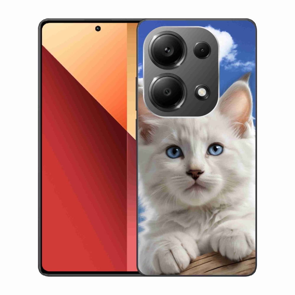 Gélový kryt mmCase na Xiaomi Redmi Note 13 Pro/Poco M6 Pro - mačiatko a oblaky