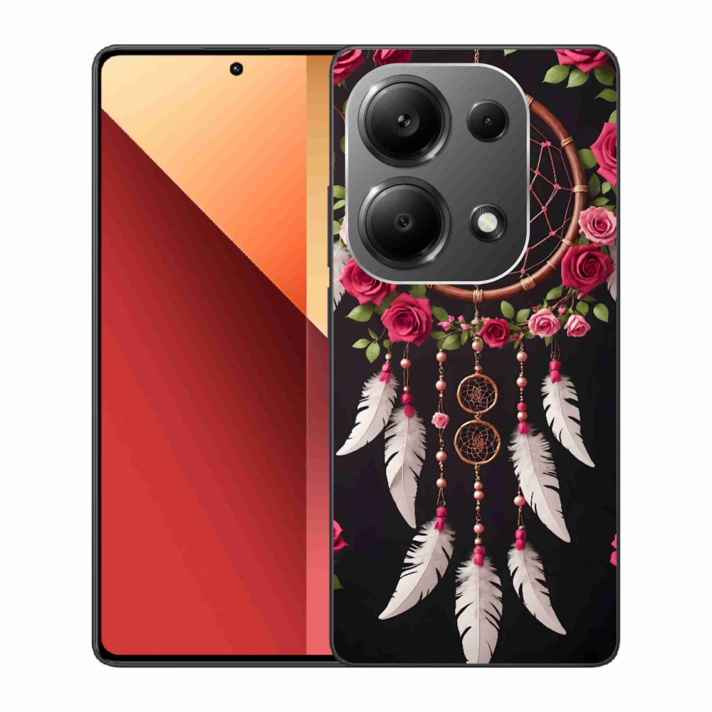 Gélový kryt mmCase na Xiaomi Redmi Note 13 Pro/Poco M6 Pro - lapač snov s ružami
