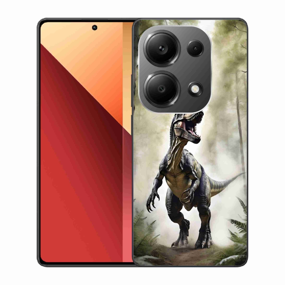 Gélový kryt mmCase na Xiaomi Redmi Note 13 Pro/Poco M6 Pro - naštvaný T-Rex