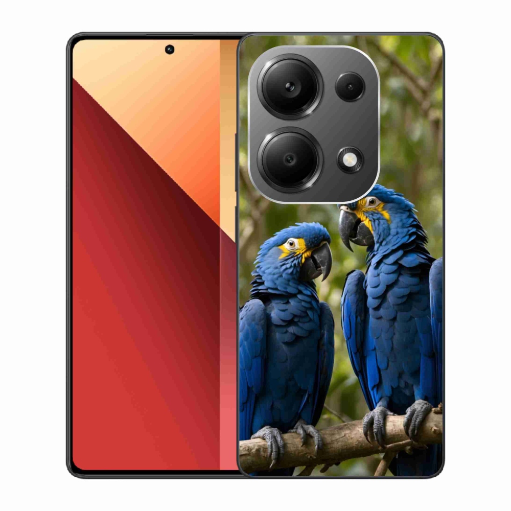 Gélový kryt mmCase na Xiaomi Redmi Note 13 Pro/Poco M6 Pro - papagájové duo